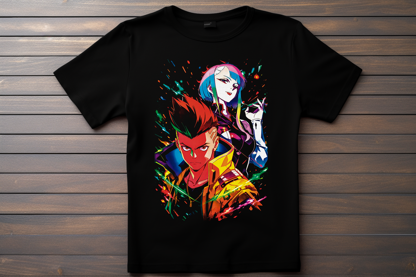 T-shirt CyberPunk Kitsune Print Studio
