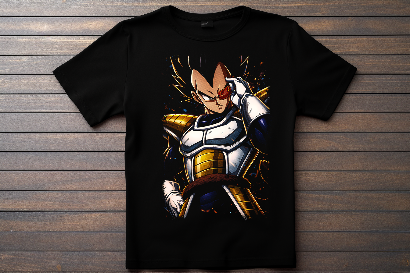 T-shirt Dragon Ball Z - Vegeta Kitsune Print Studio