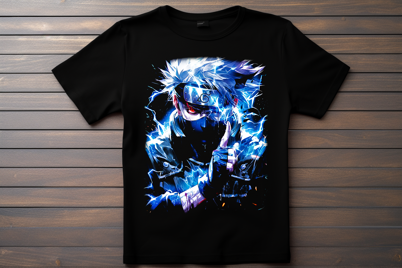T-shirt Naruto - Kakashi Hatake Kitsune Print Studio