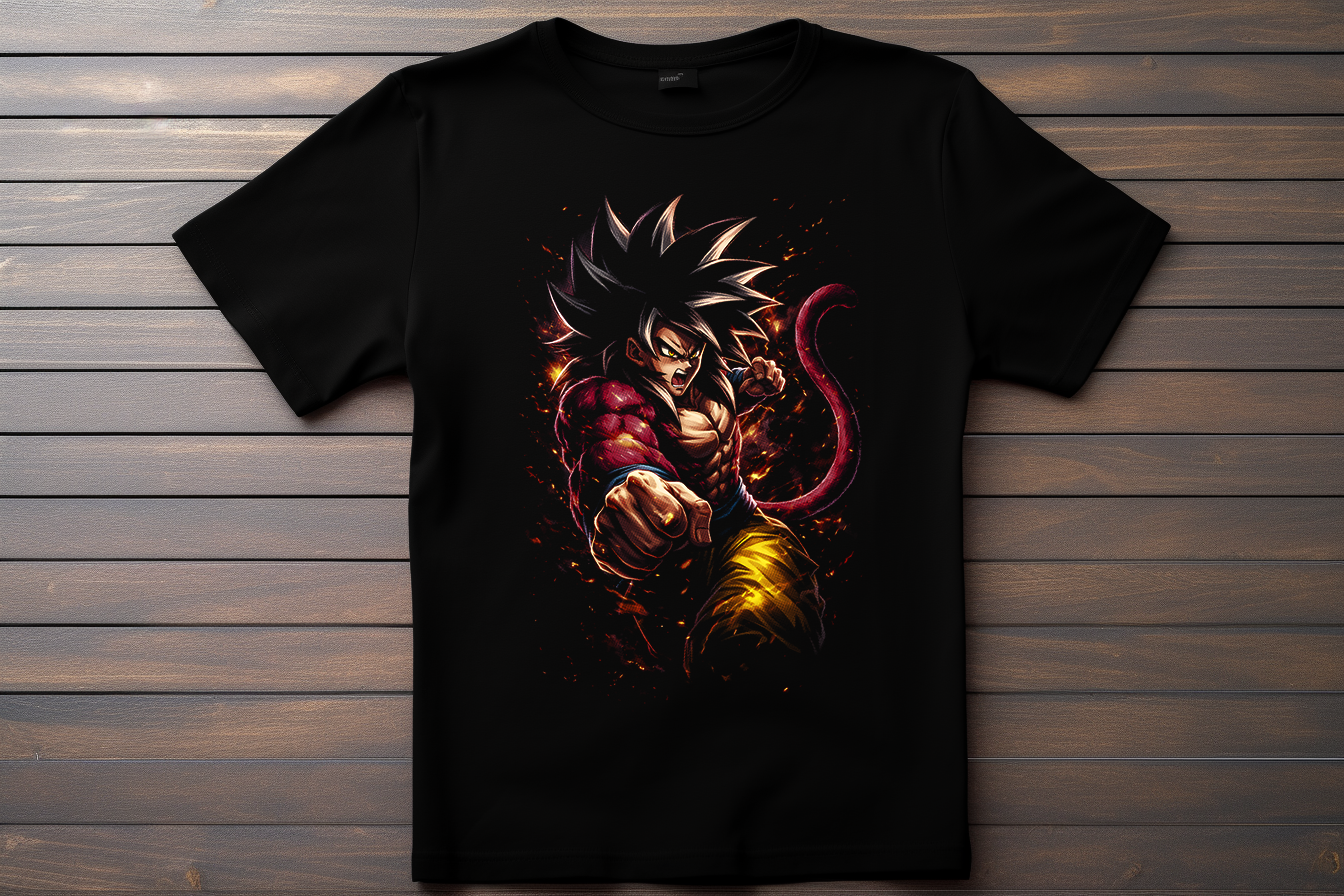 T-shirt Dragon Ball GT - Goku Kitsune Print Studio