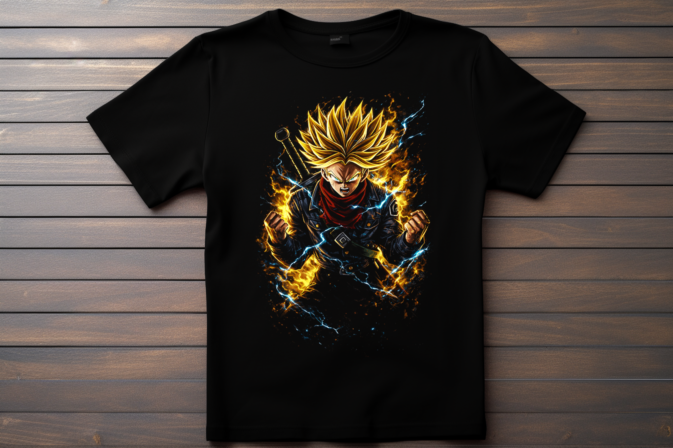 T-shirt Dragon Ball Z - Trunks Kitsune Print Studio