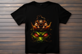 T-shirt Dragon Ball Z - Shenron et Goku Kitsune Print Studio