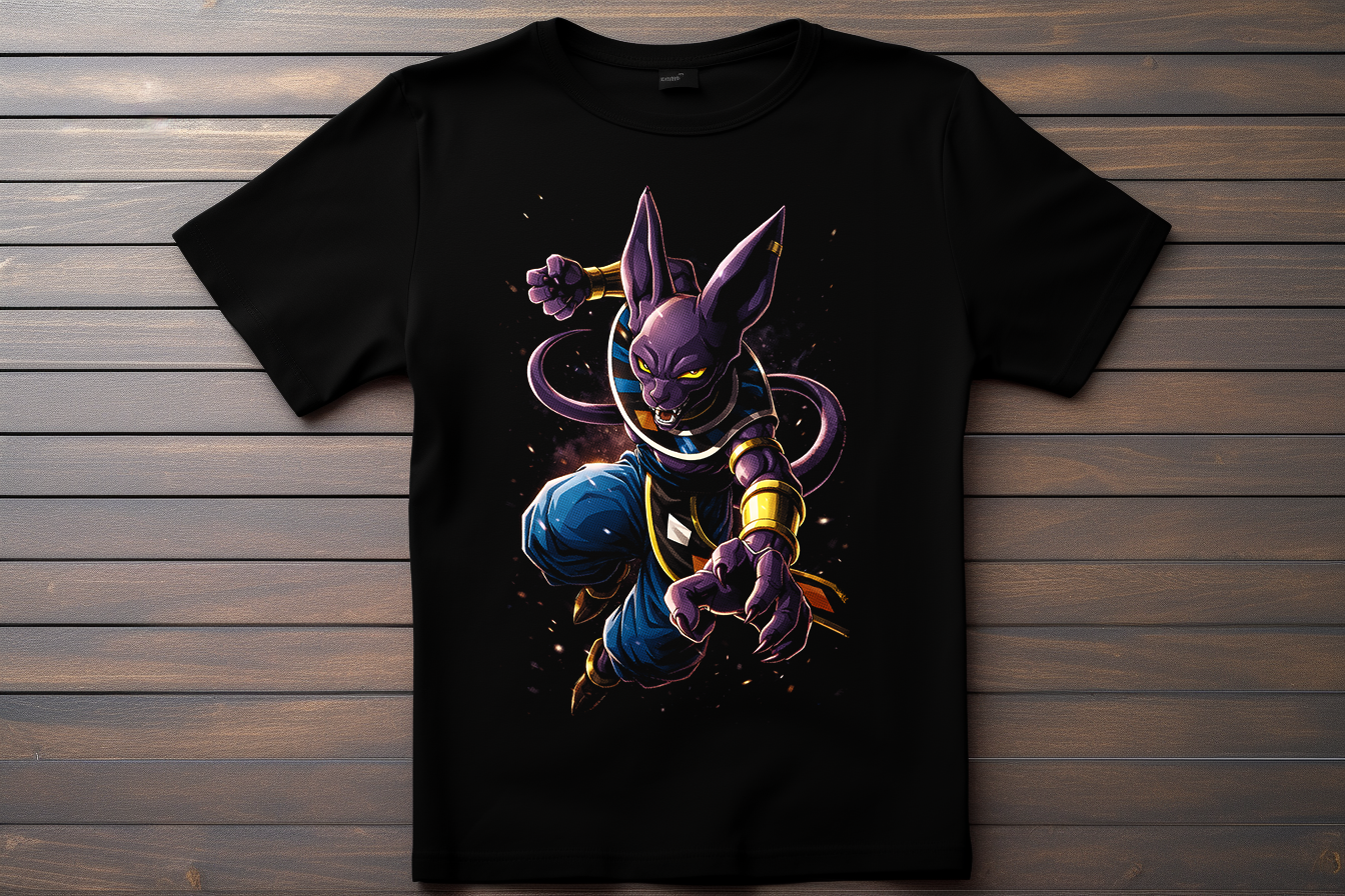 T-shirt Dragon Ball Z - Beerus Kitsune Print Studio