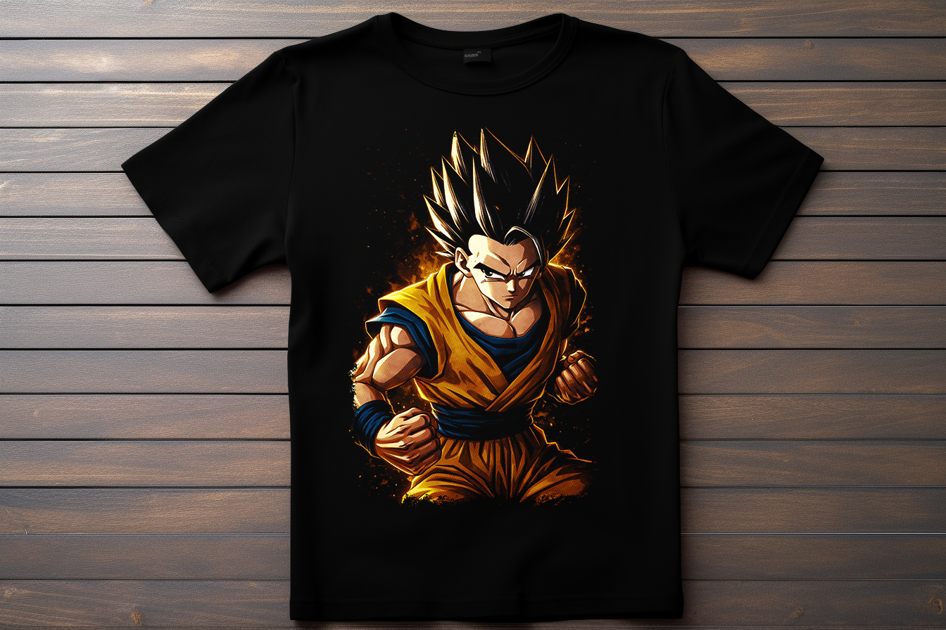 T-shirt Dragon Ball Z - Gohan Adulte Kitsune Print Studio