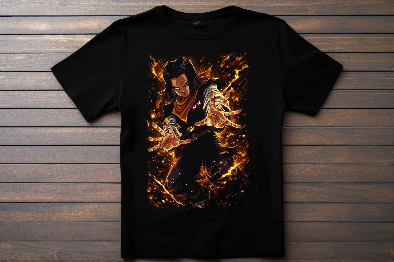 T-shirt Dragon Ball Z - C17 Kitsune Print Studio