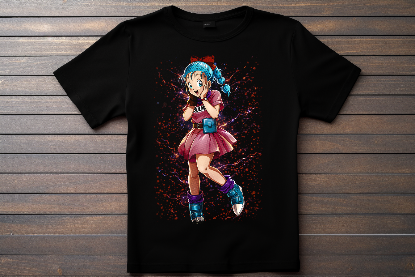 T-shirt Dragon Ball Z - Bulma Kitsune Print Studio