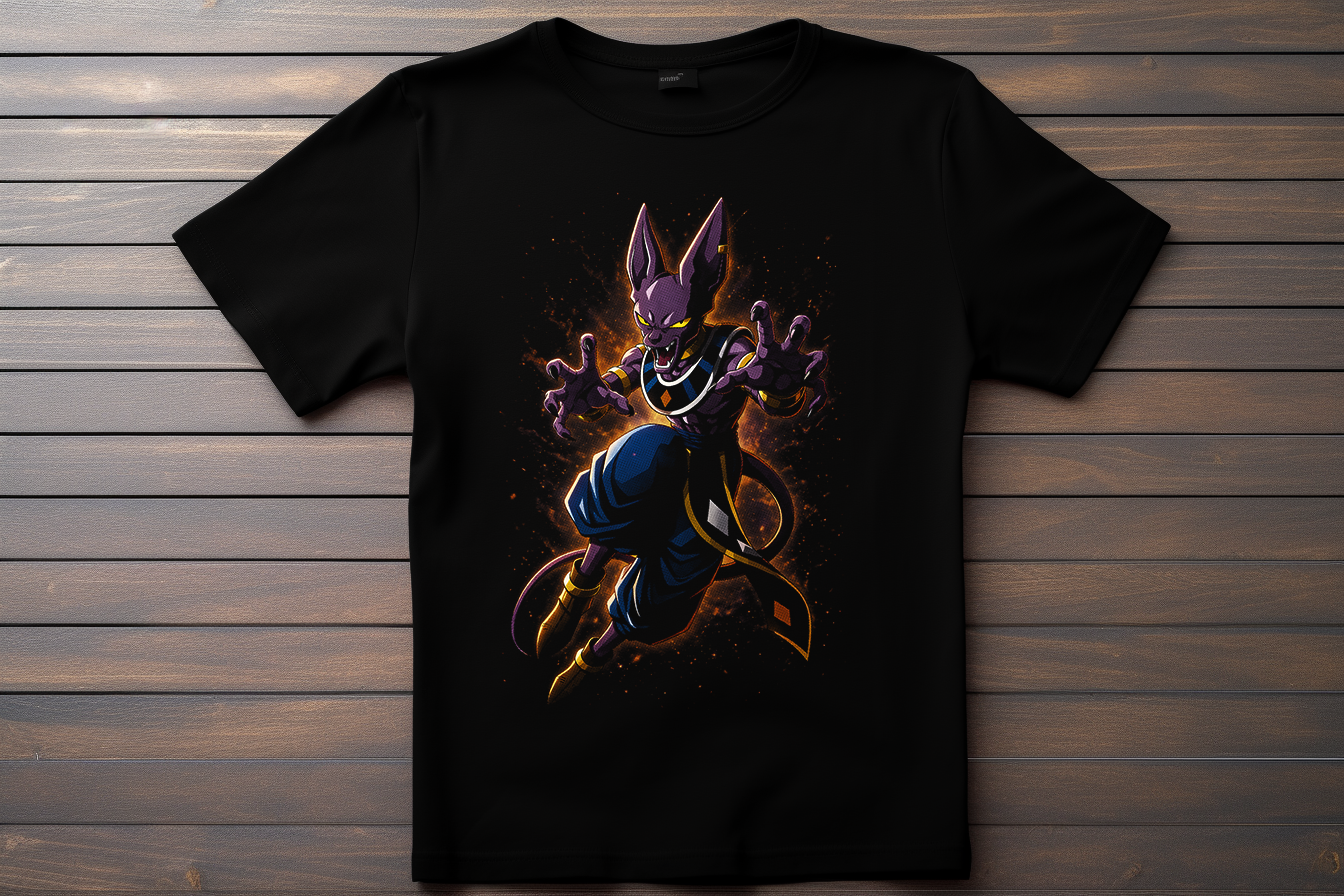 T-shirt Dragon Ball Z - Beerus Kitsune Print Studio