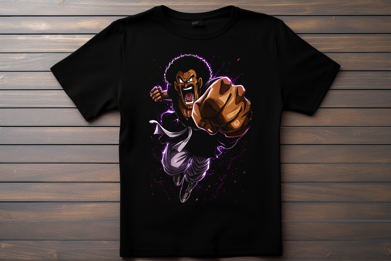 T-shirt Dragon Ball Z - Hercule Kitsune Print Studio