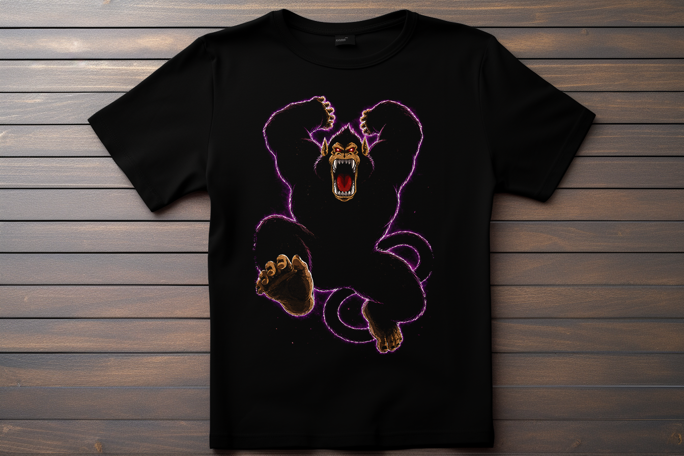 T-shirt Dragon Ball Z - Gohan Transformation Singe Kitsune Print Studio