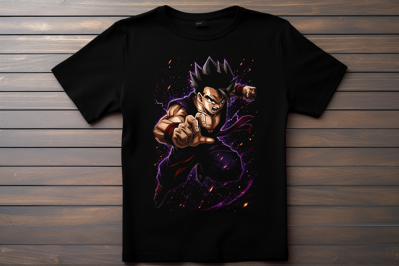 T-shirt Dragon Ball Z - Gohan Kitsune Print Studio