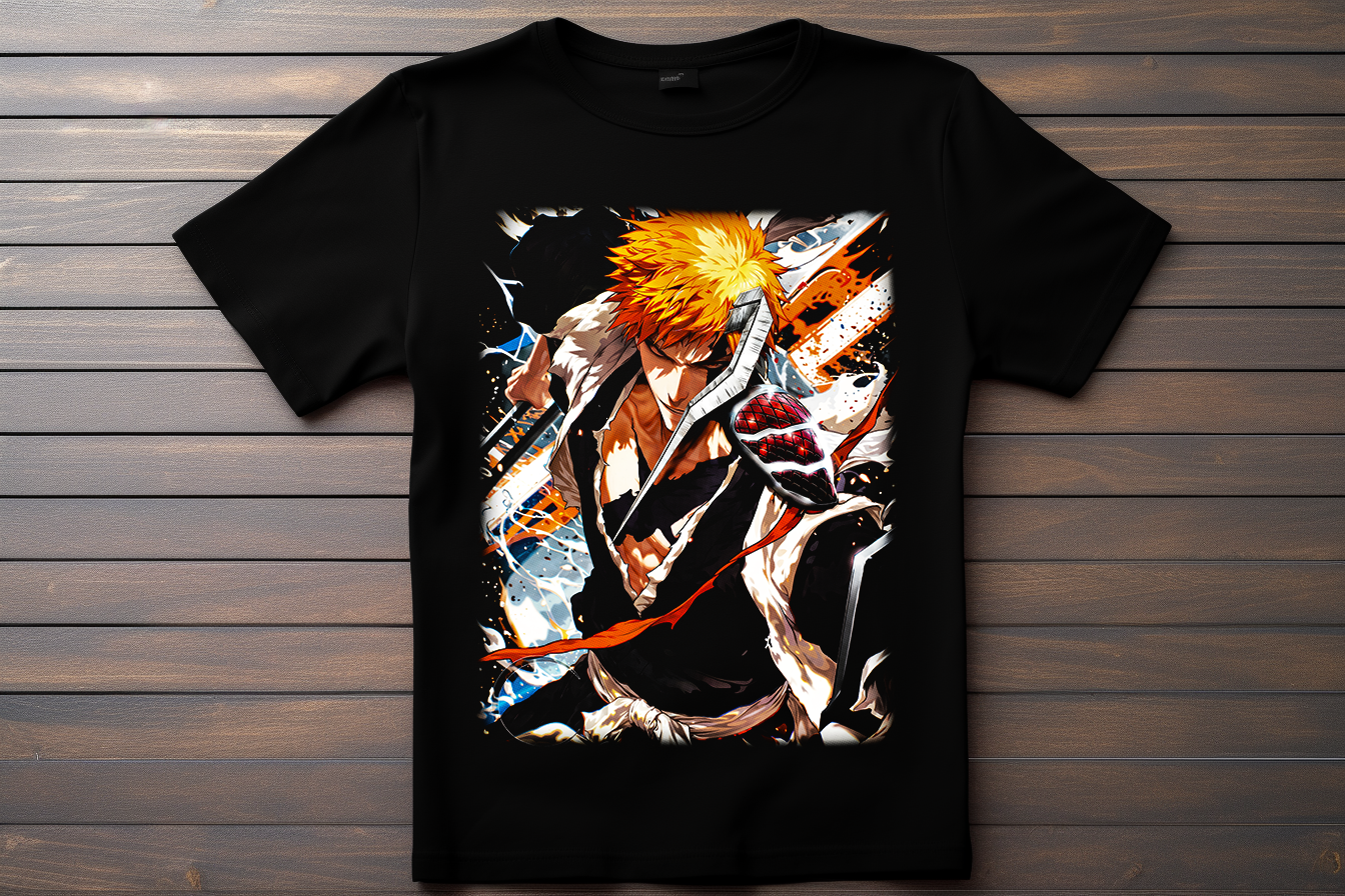 T-shirt Bleach - Ichigo Kurosaki Kitsune Print Studio