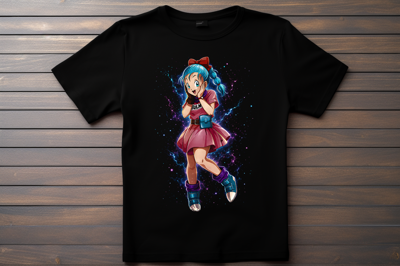 T-shirt Dragon Ball Z - Bulma Kitsune Print Studio