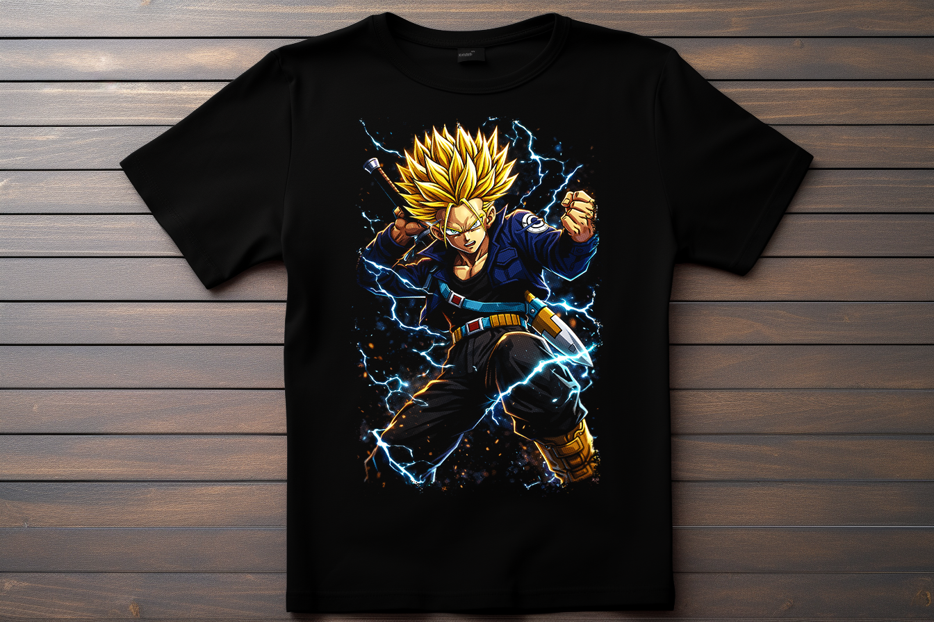 T-shirt Dragon Ball Z - Trunks Kitsune Print Studio