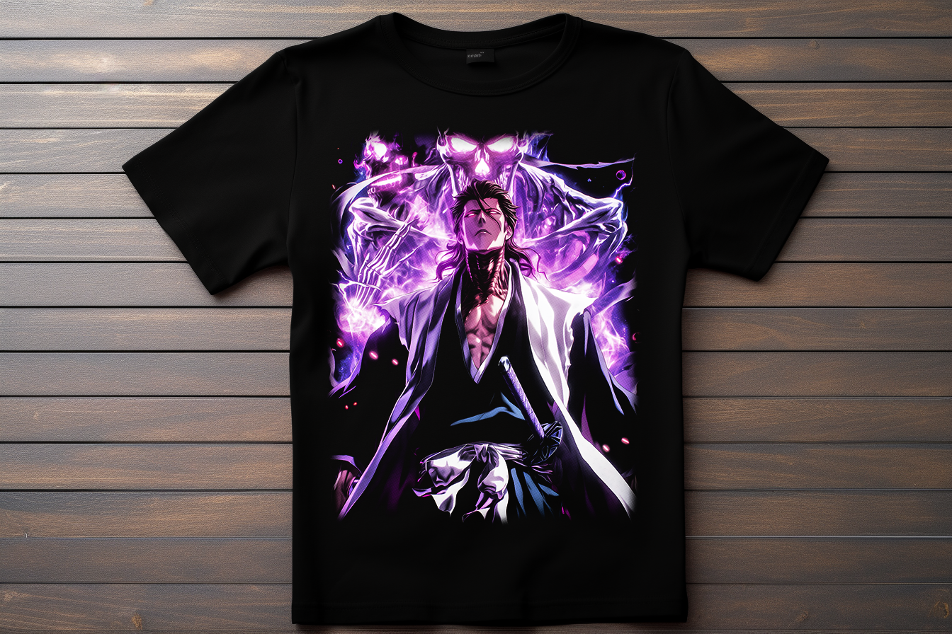 T-shirt Bleach - Aizen Sosuke Kitsune Print Studio