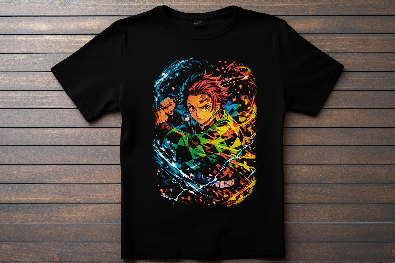 T-shirt Demon Slayer - Kamado Tanjiro Kitsune Print Studio