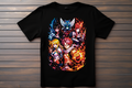 T-shirt Fairy Tail Kitsune Print Studio