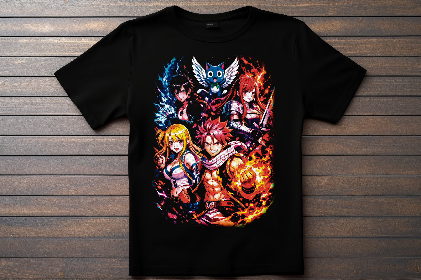 T-shirt Fairy Tail Kitsune Print Studio