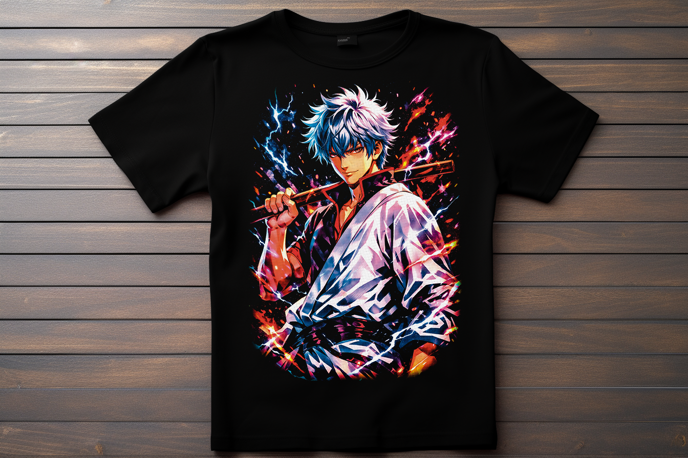 T-shirt Gintama - Gintoki Sakata Kitsune Print Studio