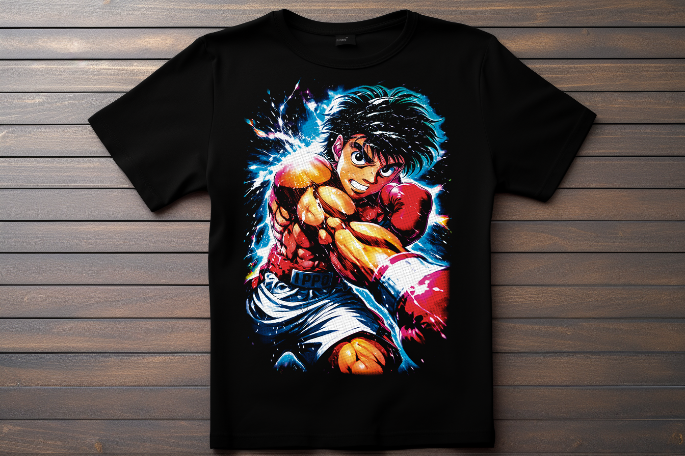 T-shirt Hajime No Ippo - Ippo Makunouchi Kitsune Print Studio