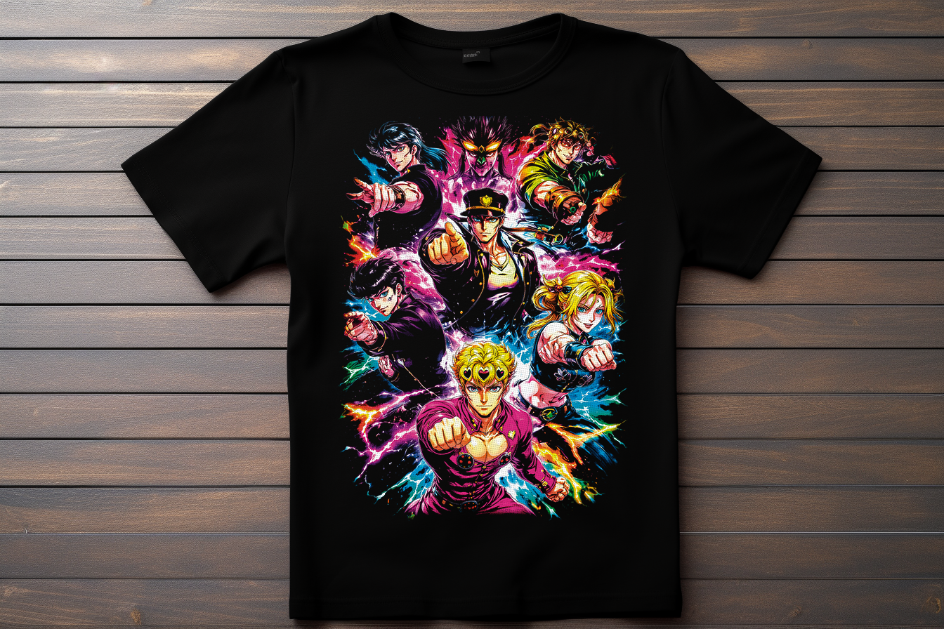 T-shirt Jojo's Bizarre Adventure Kitsune Print Studio