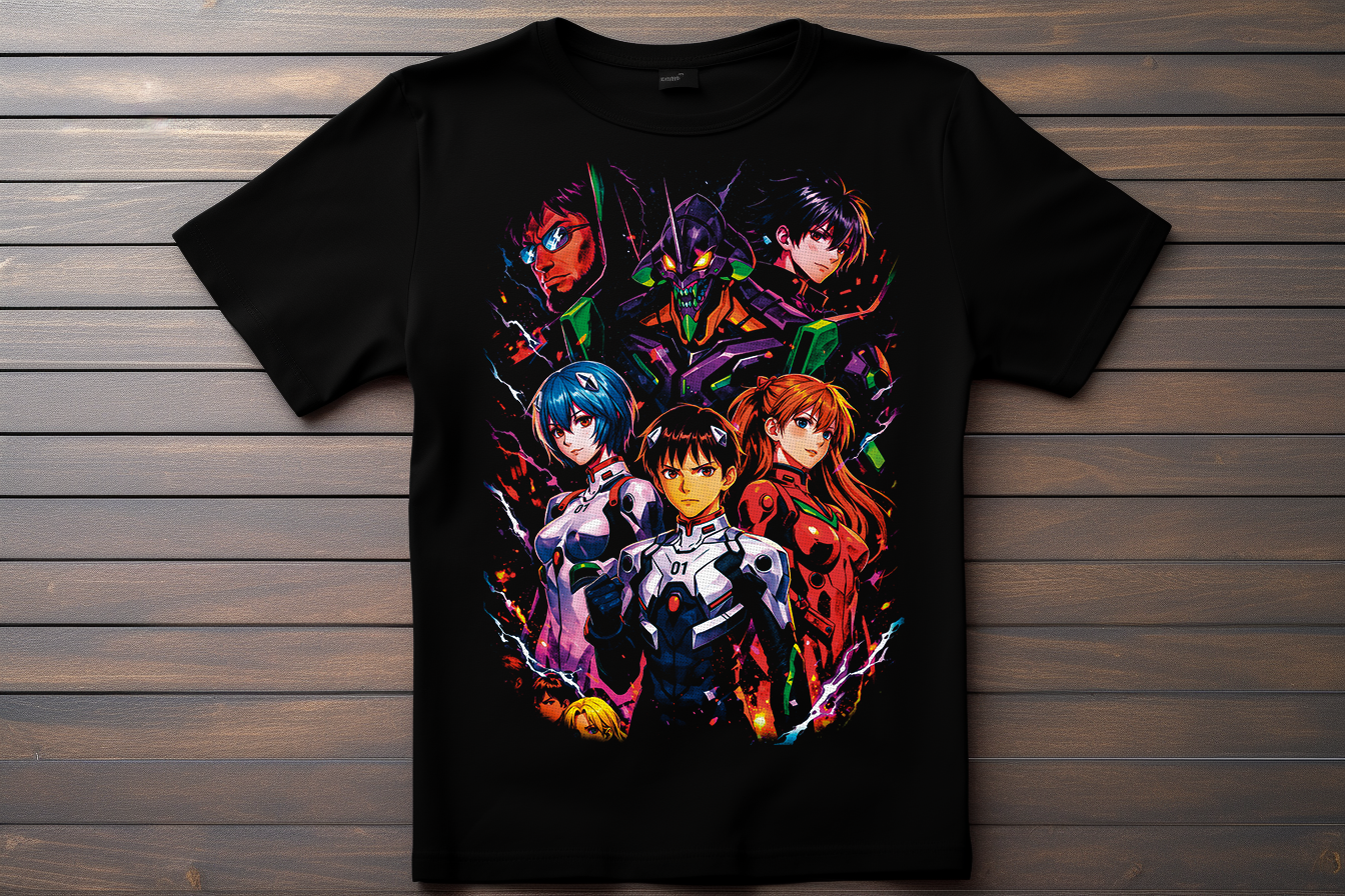 T-shirt Evengelion Kitsune Print Studio