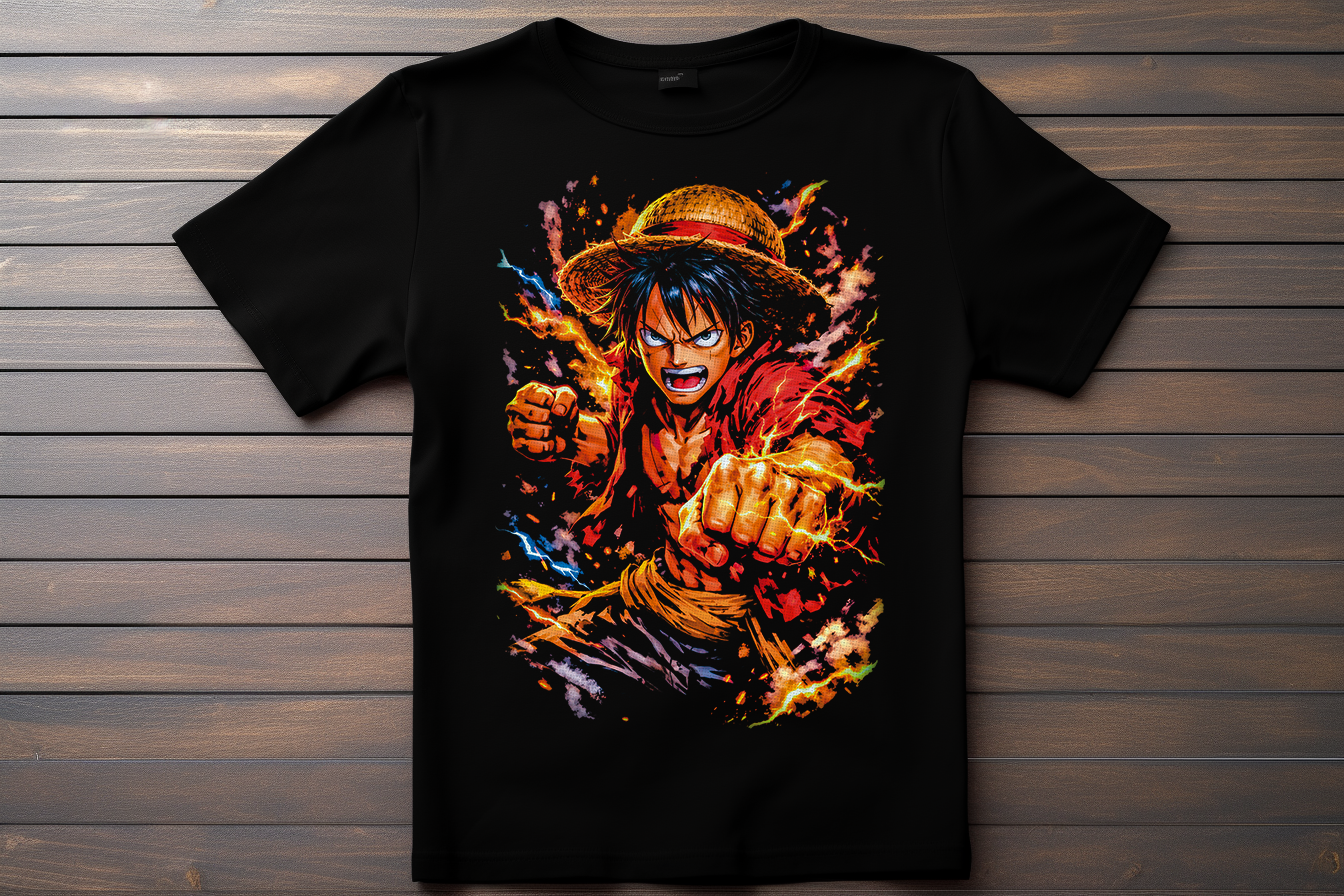 T-shirt One Piece - Monkey D Luffy Kitsune Print Studio