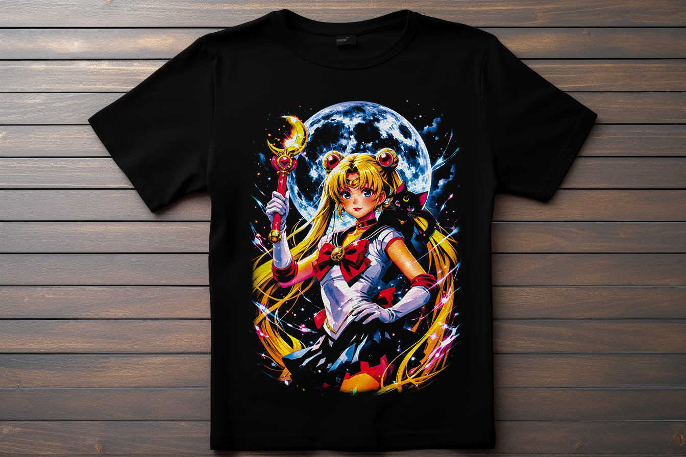 T-shirt Sailor Moon - Usagi Tsukino Kitsune Print Studio
