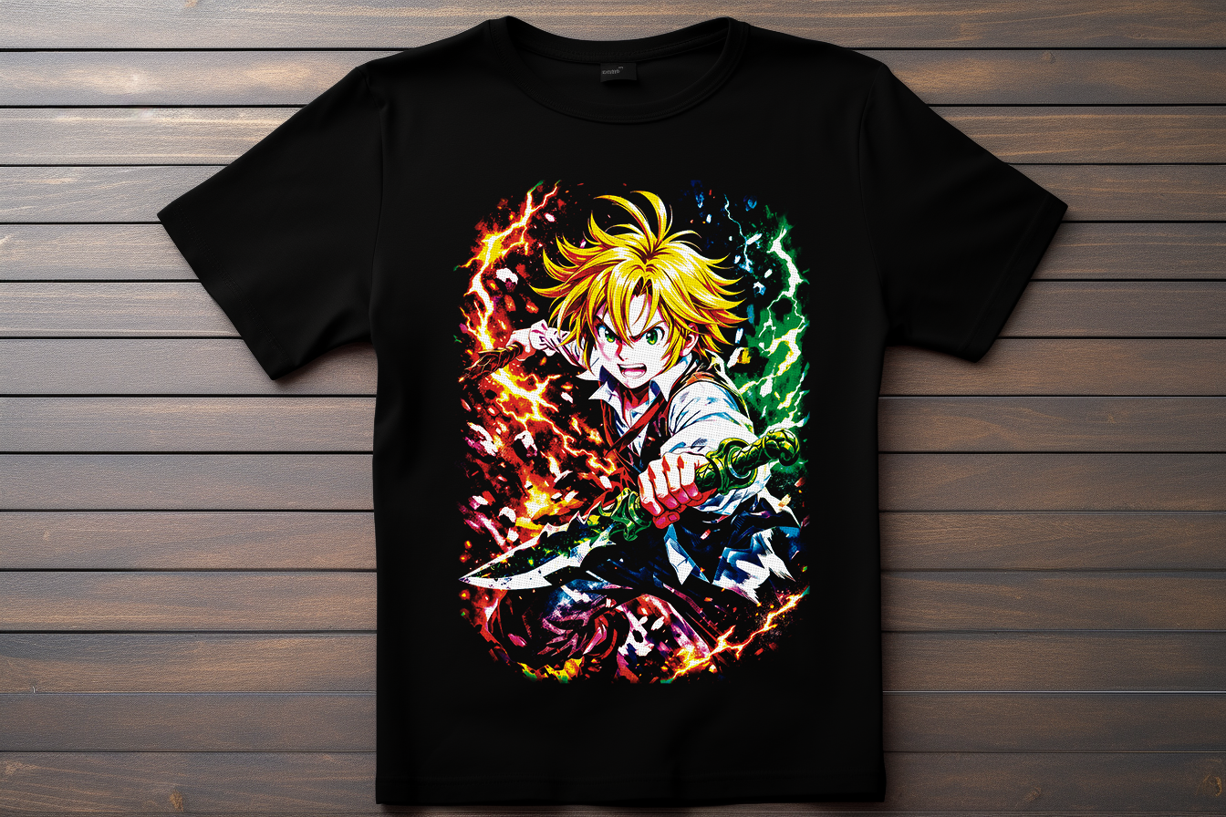 T-shirt Seven Deadly Sins - Meliodas Kitsune Print Studio