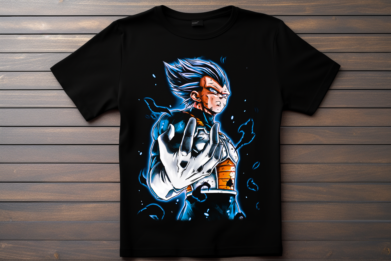 T-shirt Dragon Ball Z - Vegeta Kitsune Print Studio