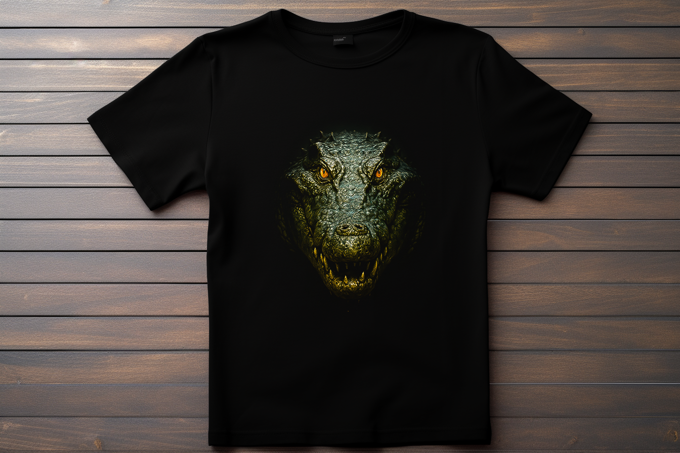 T-shirt Animal Crocodile Kitsune Print Studio