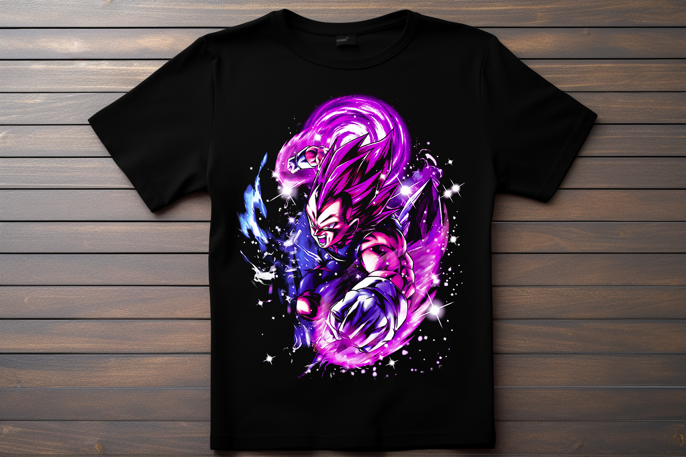 T-shirt Dragon Ball Z - Vegeta Kitsune Print Studio