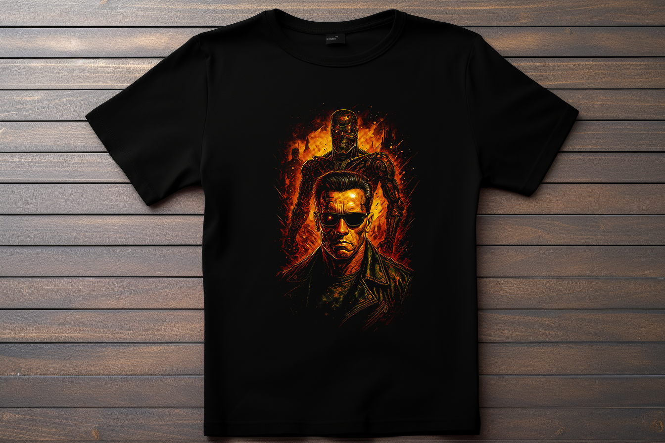 T-shirt Terminator Kitsune Print Studio
