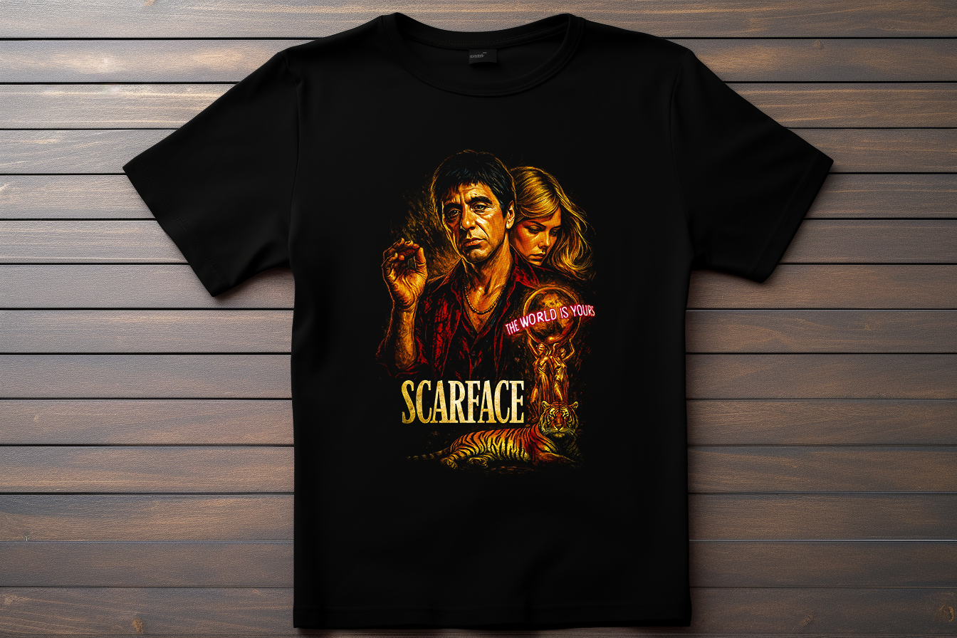T-shirt Scarface Kitsune Print Studio