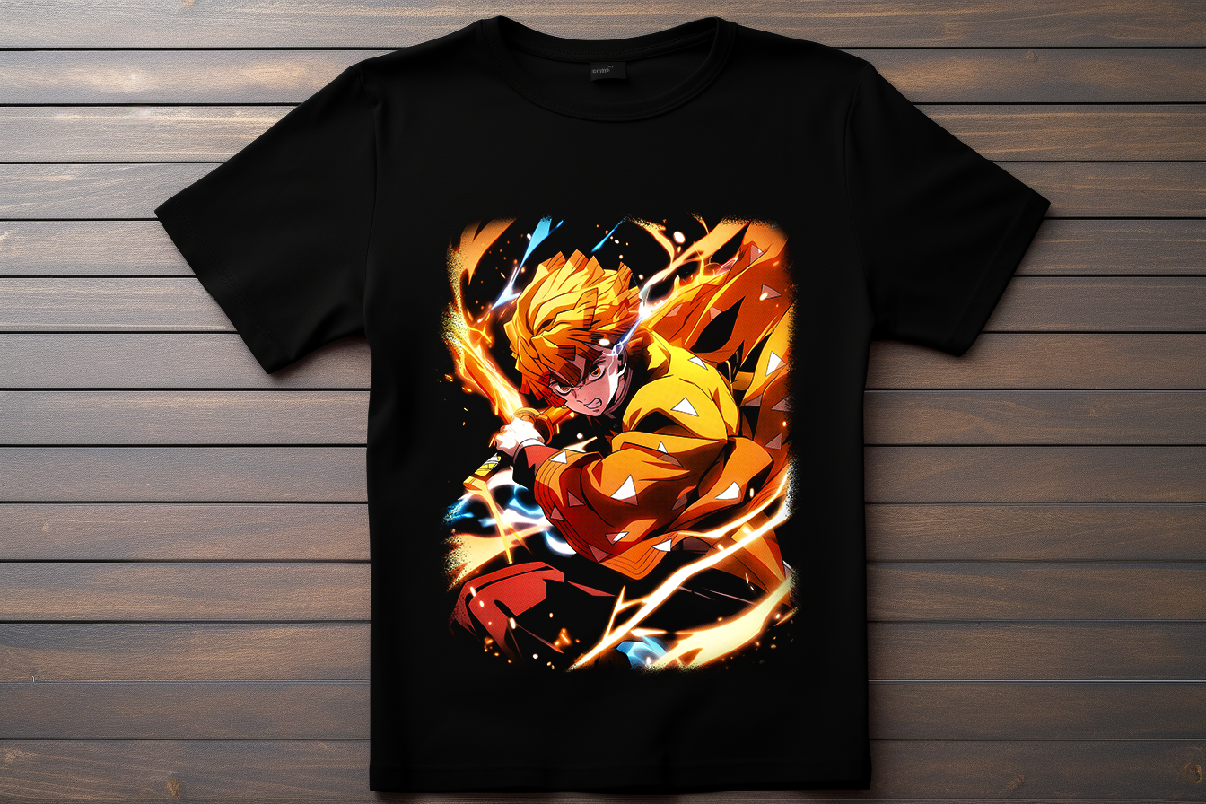 T-shirt Demon Slayer - Zenitsu Kitsune Print Studio