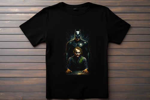 T-shirt Batman - Batman et Joker Kitsune Print Studio