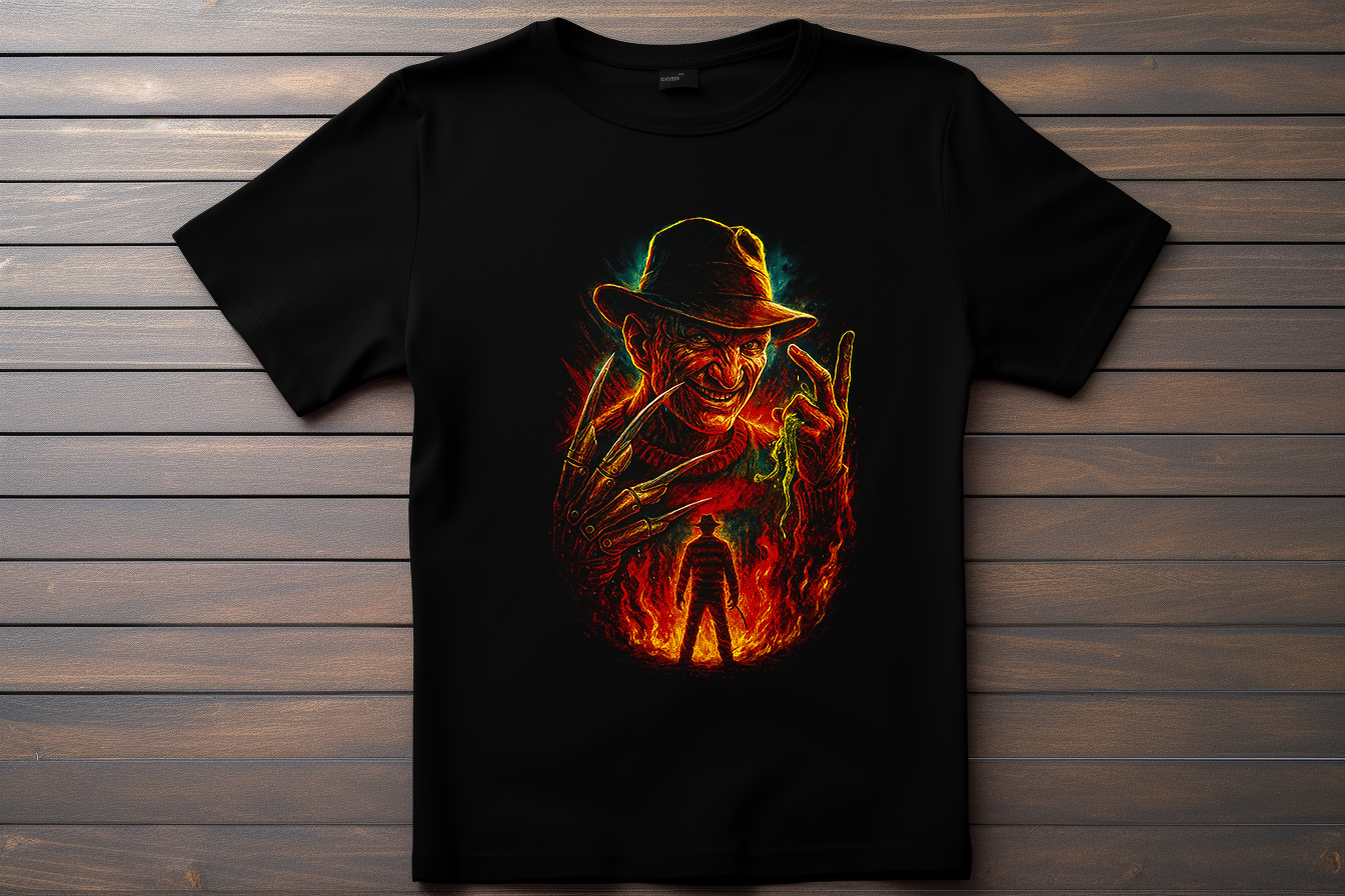 T-shirt Freddy Krueger Kitsune Print Studio