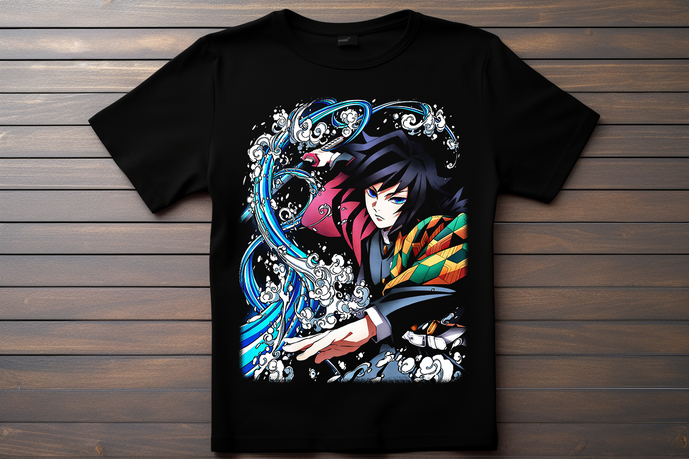 T-shirt Demon Slayer - Tomioka Giyu Kitsune Print Studio
