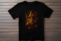 T-shirt Le Seigneur Des Anneaux - Grandalf Kitsune Print Studio