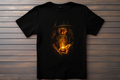 T-shirt Le Seigneur Des Anneaux - Grandalf Kitsune Print Studio