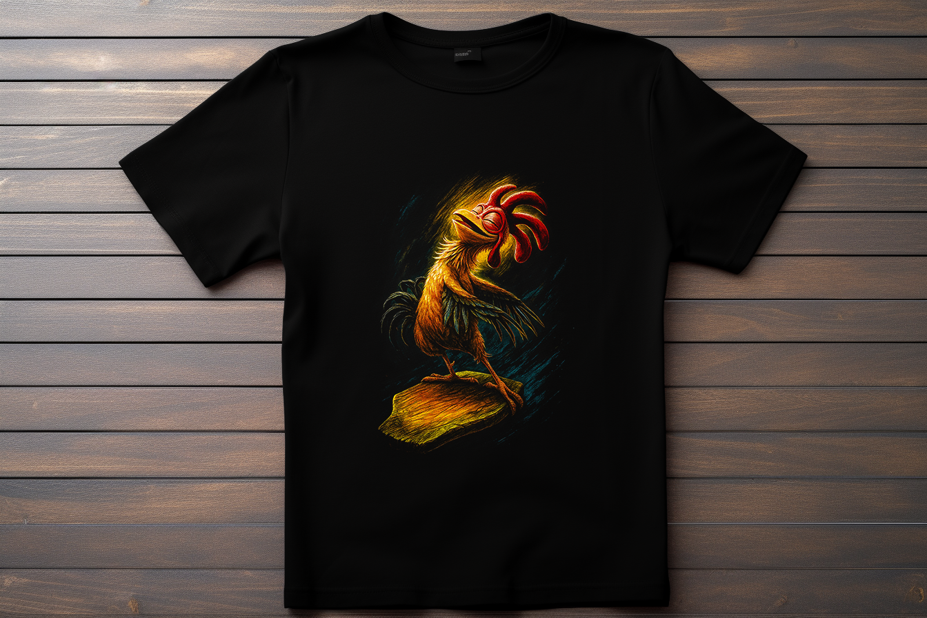 T-shirt Le Roi De La Glisse - Chicken Joe Kitsune Print Studio