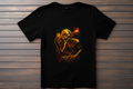 T-shirt Le Seigneur Des Anneaux - Gollum Kitsune Print Studio