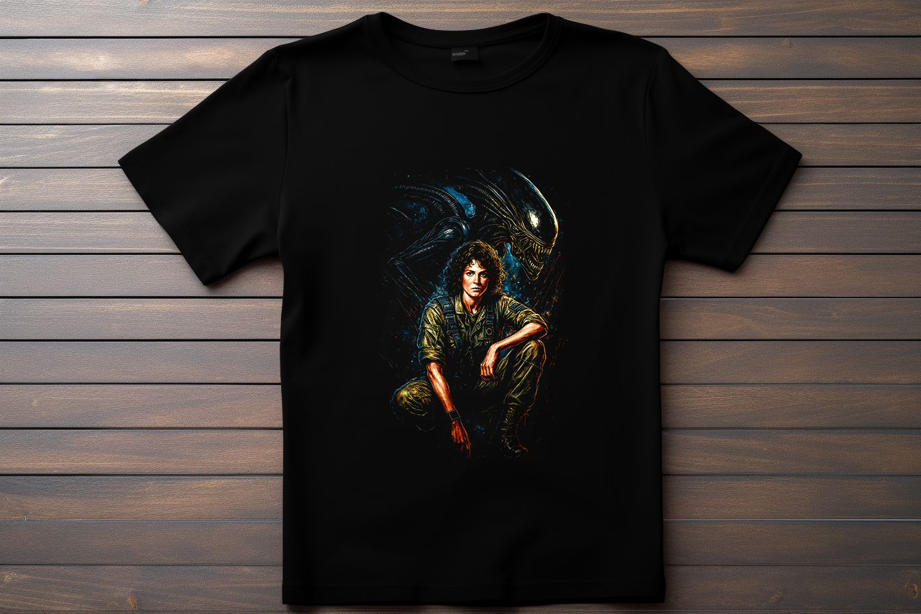 T-shirt Alien - Ellen Ripley Kitsune Print Studio