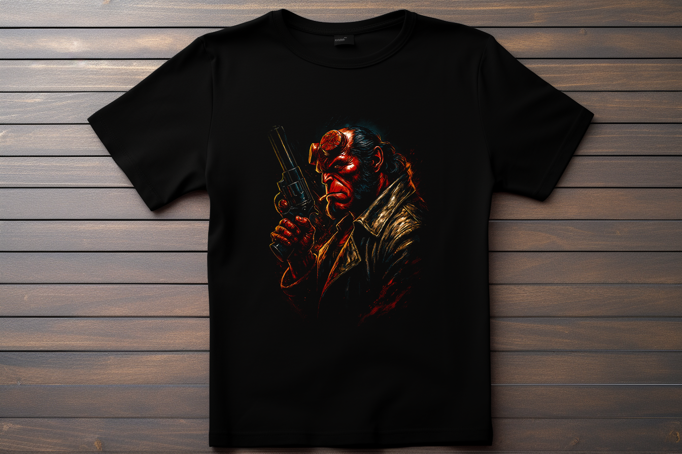 T-shirt Hellboy Kitsune Print Studio
