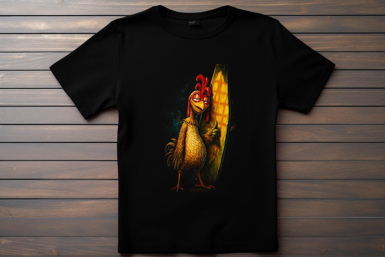 T-shirt Les Rois De La Glisse - Chicken Joe Kitsune Print Studio
