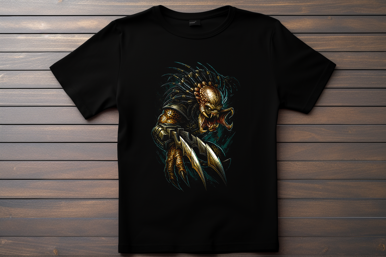 T-shirt Predator Kitsune Print Studio