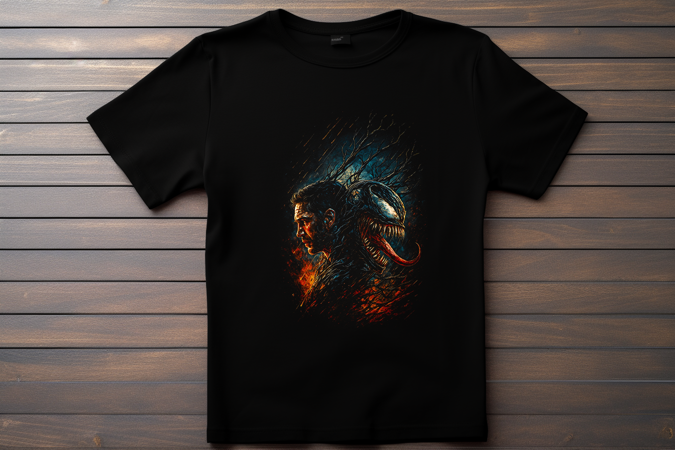 T-shirt Venom Kitsune Print Studio