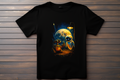 T-shirt Wall-E - Wall-E et EVE Kitsune Print Studio