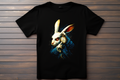 T-shirt Alice Au Pays Des Merveilles - Lapin Blanc Kitsune Print Studio