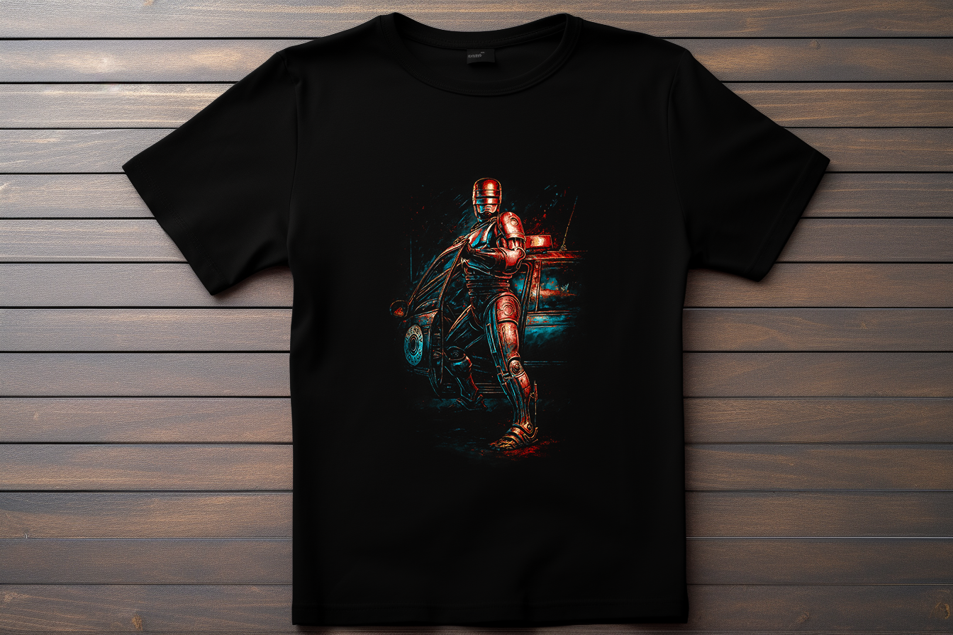 T-shirt Robocop Kitsune Print Studio