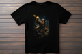 T-shirt Pirate Des Caraibes - Jack Sparrow Kitsune Print Studio